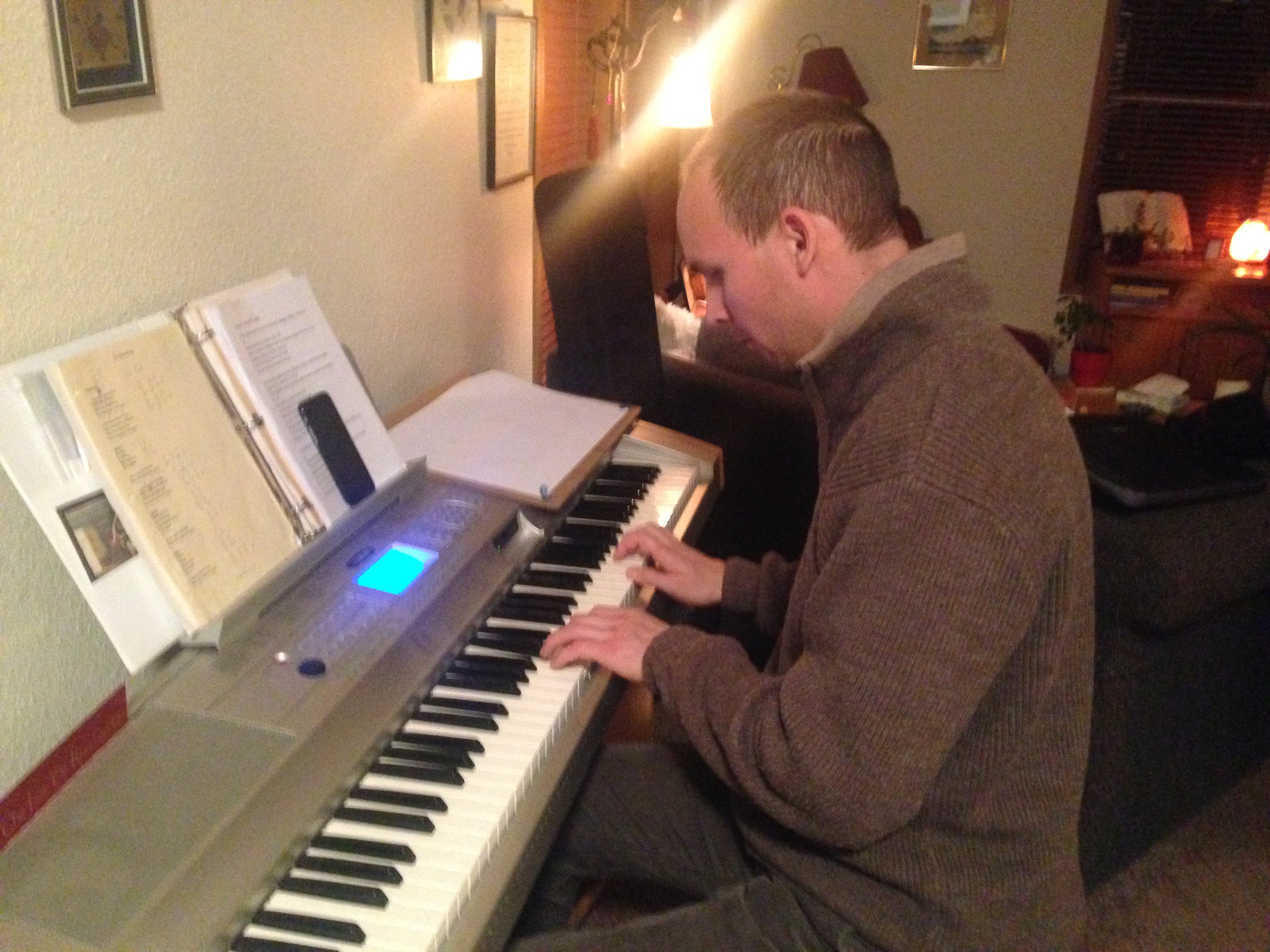 Mathieu at the keyboards, 2017